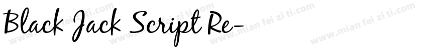 Black Jack Script Re字体转换